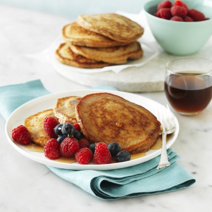Weet-Bix Pancakes with Berries and Yoghurt