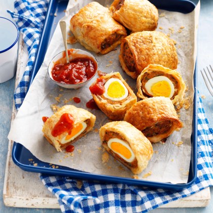 Air-fryer Mini Egg and Mince Parcels