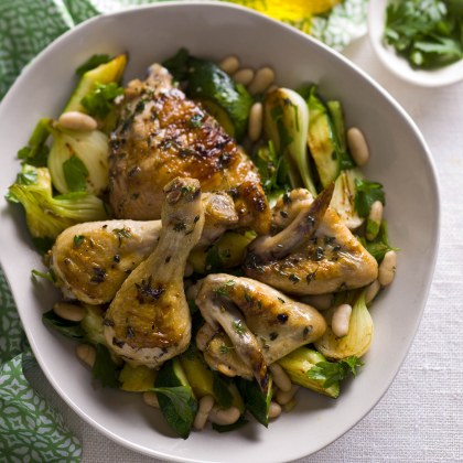 Chargrilled Chicken with Zucchini and Spring Onions