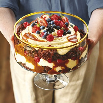 Salted Caramel and Chocolate Trifle