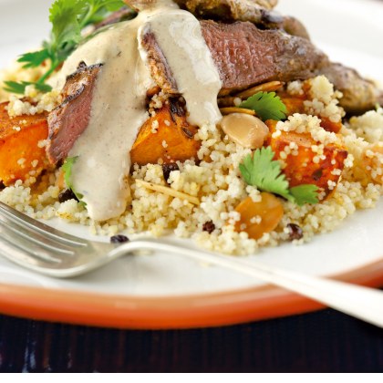 Middle Eastern Yoghurt Lamb with Pumpkin Couscous
