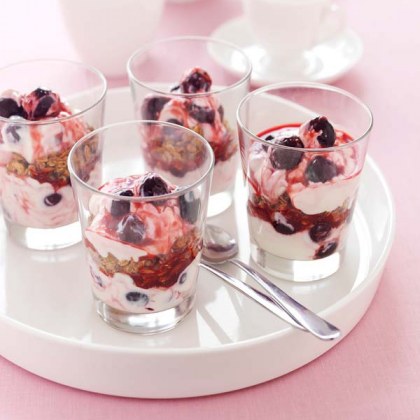 Crunchy Cherry Breakfast Yoghurt