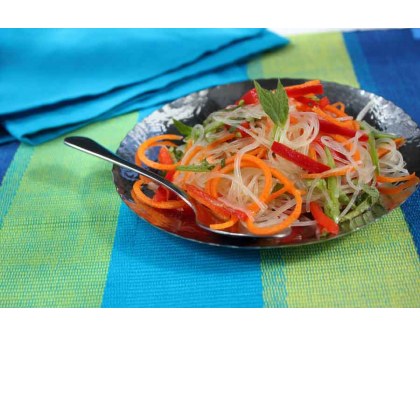 Asian Style Noodle Salad With Tangy Citrus Dressing