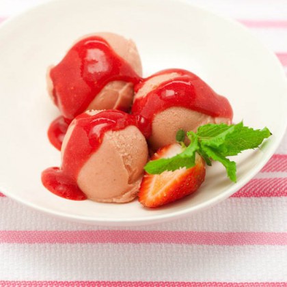 Strawberry Yoghurt Sorbet