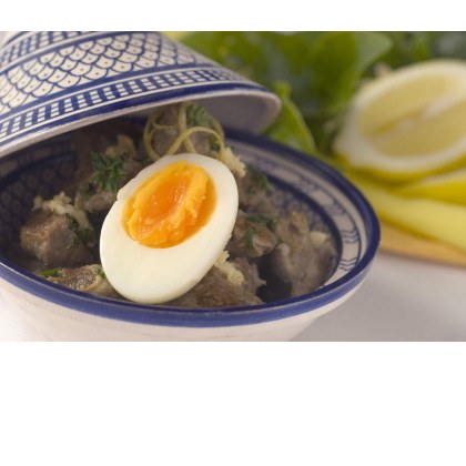 Greek-style Lamb and Egg Braise