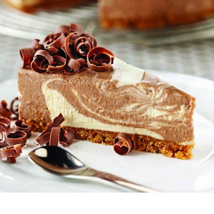 Chocolate and Vanilla Swirl Cheesecake