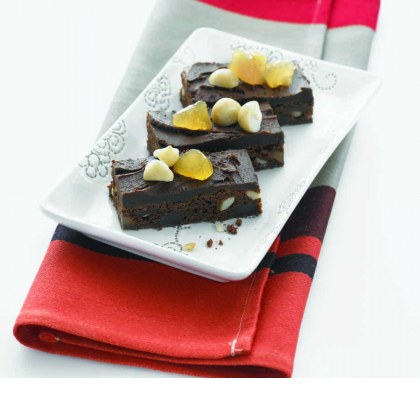 Chocolate and Ginger Slice