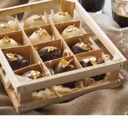 Decadent Chocolate Truffles with Mint or Orange