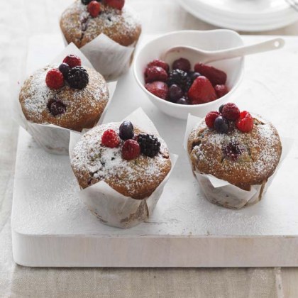 Mixed Berry Buttermilk Muffins