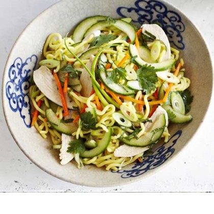 Chicken & Noodle Salad with Lime & Soy Dressing