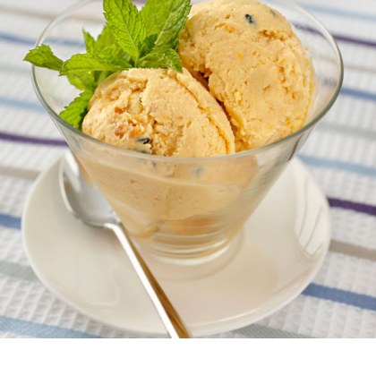 Passionfruit and Apricot Ice Cream