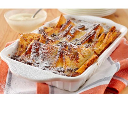 Rum Raisin Bread and Butter Pudding
