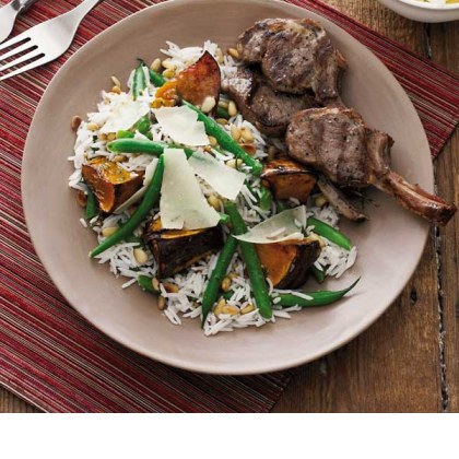 Basmati and Baked Pumpkin Salad