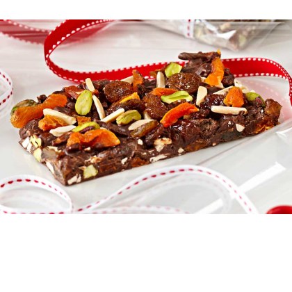 Festive Fruit and Nut Chocolate Bark