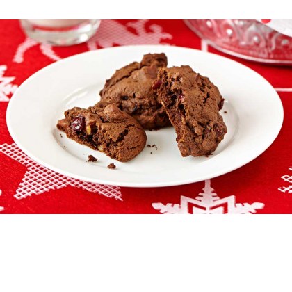 XMAS Cranberry Pecan Chocolate Cookies