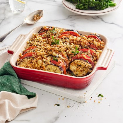 Eggplant Parmesan Gratin