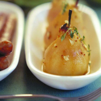 Whole Pears Roasted in Garlic