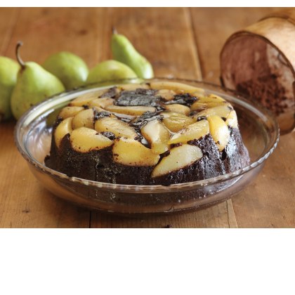 Chocolate and Fresh Pear Pudding