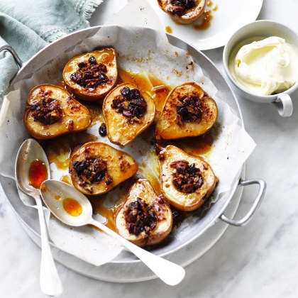 Baked Pears with Mascarpone