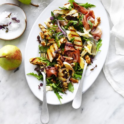 Grilled Pear, Rocket and Prosciutto Salad