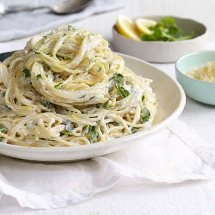 Lemon and Herb Ricotta Spaghetti