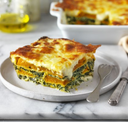 Roasted Pumpkin and Spinach Lasagne