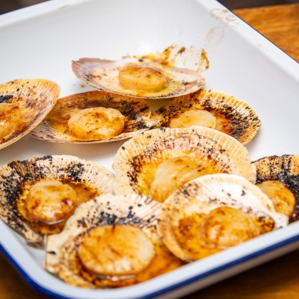 Scallops with Street BBQ Chinese Butter