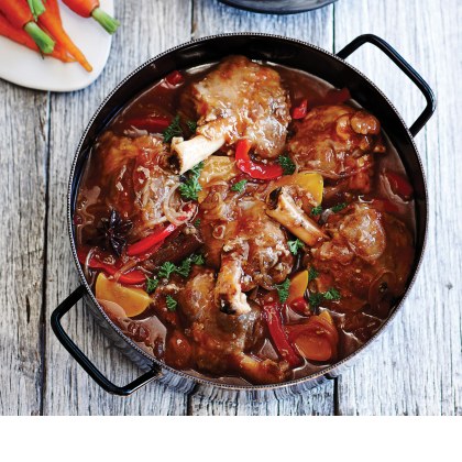 Slow Cooked Lamb Shanks with Asian flavours