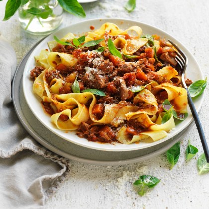 Slow Cooked Lamb Ragu with Pappardelle