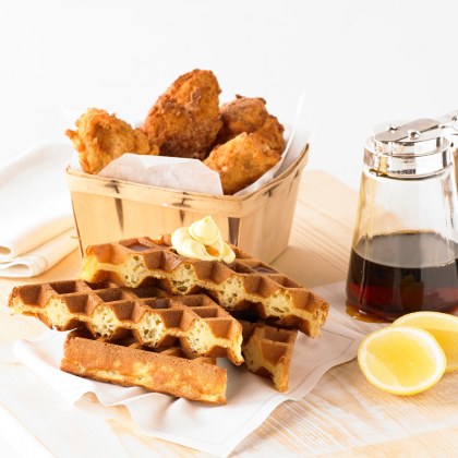 Southern Fried Chicken with Maple Syrup Waffle