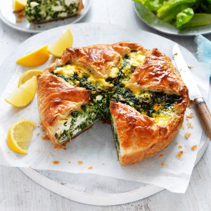 Spinach, Cheese and Egg Pie