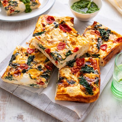 Summer Tomato and Ricotta Frittata