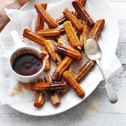 Sweet Potato Churros with Cacao Dipping Sauce