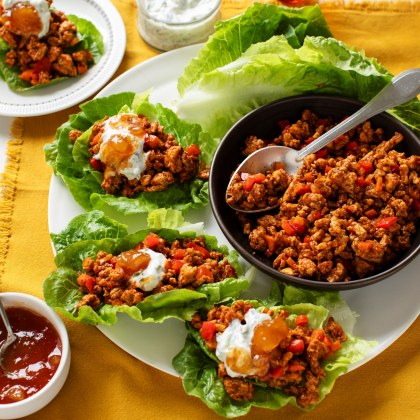 Tandoori Chicken Mince Lettuce Cups