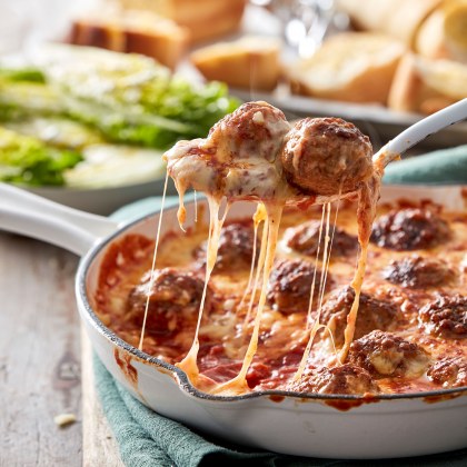 One-pan Meatball Parmigiana