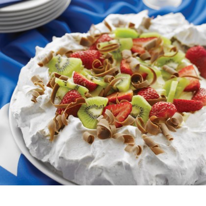 Chocolate and Wattle Seed Pavlova