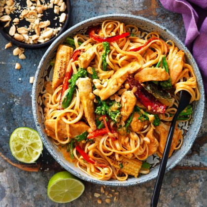 Red Thai Chicken Curry Noodles
