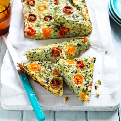 Cheese and Vegetable Rice Slice