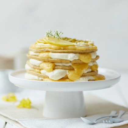 Lemon Curd Pancake Cake