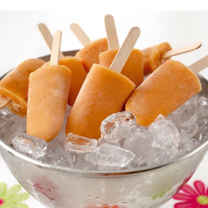 Tropical fruit and Coconut Icy Pops
