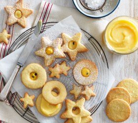 3 Ingredient Buttery Shortbread with Passionfruit Butter