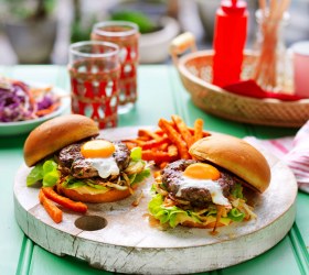 Egg-in-a-hole Burgers