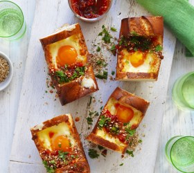 Baguette Baked Eggs