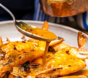 Balinese-Style Grilled Prawns with Satay and Chilli Butter