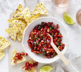 Spicy Strawberry and Jalapeno Salsa
