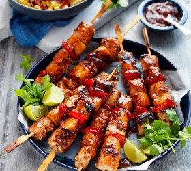 Chicken and Pineapple BBQ Skewers