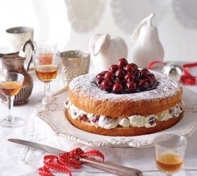 Victorian Tea-Cake with Cherry Cream Filling