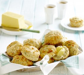 Cheesy Chive and Mustard Scones