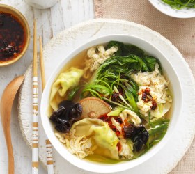 Egg Drop Wonton Soup