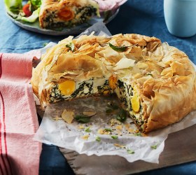 Egg Pie with Silverbeet and Ricotta